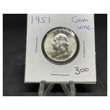 Washington Silver Quarters (Nice Condition): 1951