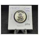 Washington Silver Quarters (Nice Condition):1950-S