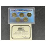 2007 Gold-Clad State Quarter Collection (5 coins)