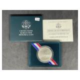 1991 Korean War Memorial Unc. Silver Dollar