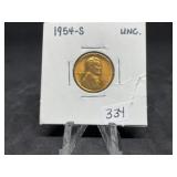 Lincoln Cents:  1954-S