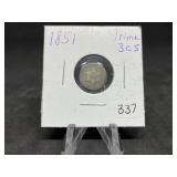 Three Cent Silvers: 1851