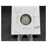 Three Cent Silvers: 1852