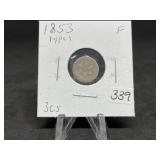 Three Cent Silvers: 1853