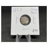 Three Cent Silvers: 1857