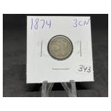 Three Cent Nickels: 1874