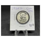 Washington Silver Quarters (Nice Condition):1952-D
