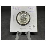 Washington Silver Quarters (Nice Condition):1958