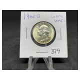 Washington Silver Quarters (Nice Condition):1961-D