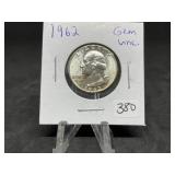 Washington Silver Quarters (Nice Condition):  1962