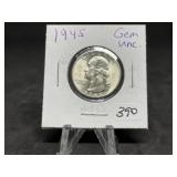 Washington Silver Quarters (Nice Condition): 1945