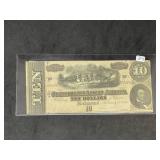 Confederate  1864 $10  (T-68)
