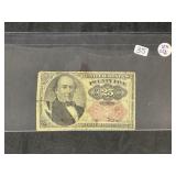 1874 US 25 cent Fractional currency