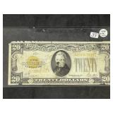 Series 1928 Small Size $20 Gold Certificate