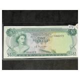 1974 Bahamas One Dollar Note