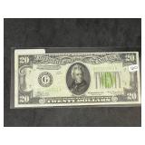 Series 1934 Light Green Seal $20 (Nicer condition)