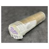 1 roll of (50) Canadian Pennies