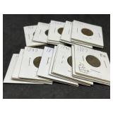 20 pcs Different Date Indian Pennies