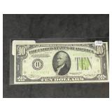 Series 1934 Light Green Seal $10 (Nicer Condition)