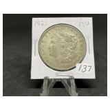 Morgan Silver Dollar 1921