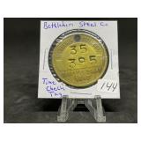 Bethlehem Steel Co. Time Check Tag