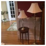 Matching Brass & Crystal Lamps