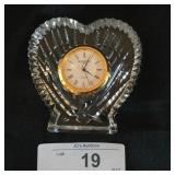 Waterford Small Tabletop Crystal Clock