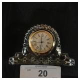 Crystal  Small Tabletop Quartz Clocl