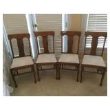 Antique Matching (4) Oak Chairs