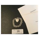 Tiffany & Co. .925 Sterling Silver Heart Tag Charm