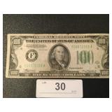 One 1934a Franklin 100 Dollar Bill