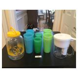 Sun Tea, Brita Pitcher  & Tea/ Water Tumblers Plas