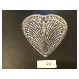 Waterford Crystal "Triple Heart" Shape Dish Vani