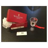 Waterford Crystal Lismore Goblet Ornament 3.5 inch