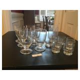 Six Heavy Water Glassses & Bar Set