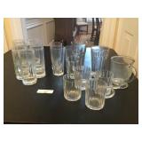 Assorted (17) Pieces Glasses and Cups