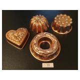 (4) Copper Molds