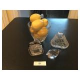 (4) Decorative  Crystal Pieces