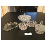 (5) Crystal Glass Pieces