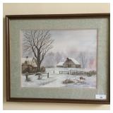 "Archie Campbell Print" Winter Scene #645/750