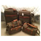 Hartmann 4 Piece Twead & Leather Luggage