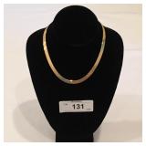 14KT 16in Flat Chain Neccklace - Italy
