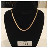 14K 16.5 Flat Gold Chain Necklace