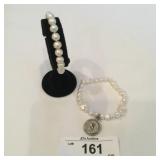 Natural Cultured Pearl Bracelet & Fresh Water Pear