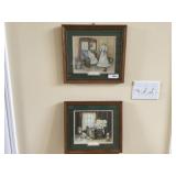 (2) Framed Paula Vaughn Prints