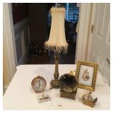 Music Box, Clock 20inT, Lamp and Picture