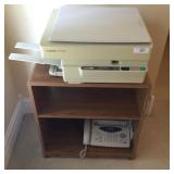 Oak Cart W/Canon Printer & Brother Fax