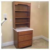 Oak Cabinet & Bookcase