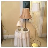 (2) Table & (1) Floor Lamp W/Accent Table