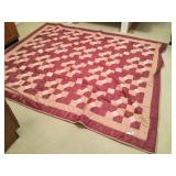 Pink & Rose Quilt - Hand Stitched